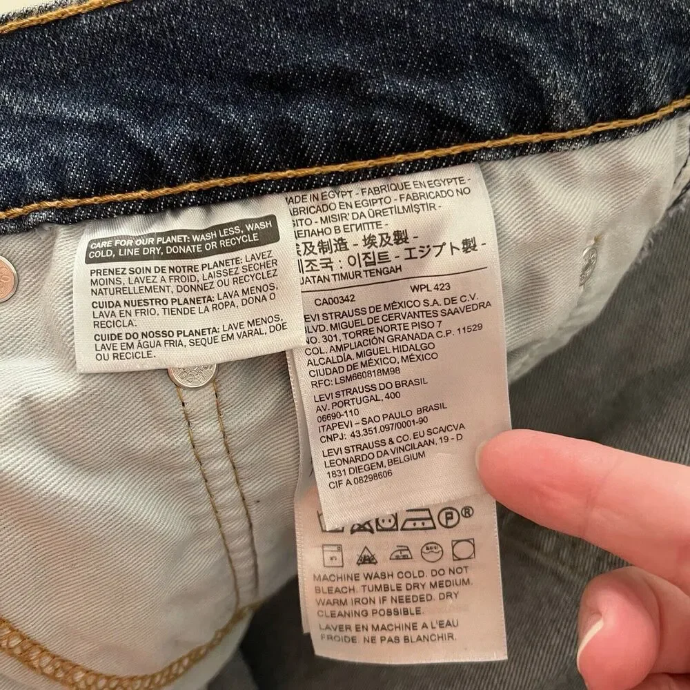 Levis 502 Taper Jeans Flex‎ Stretch Medium Blue Denim Big & Tall Size 56x30 NWT